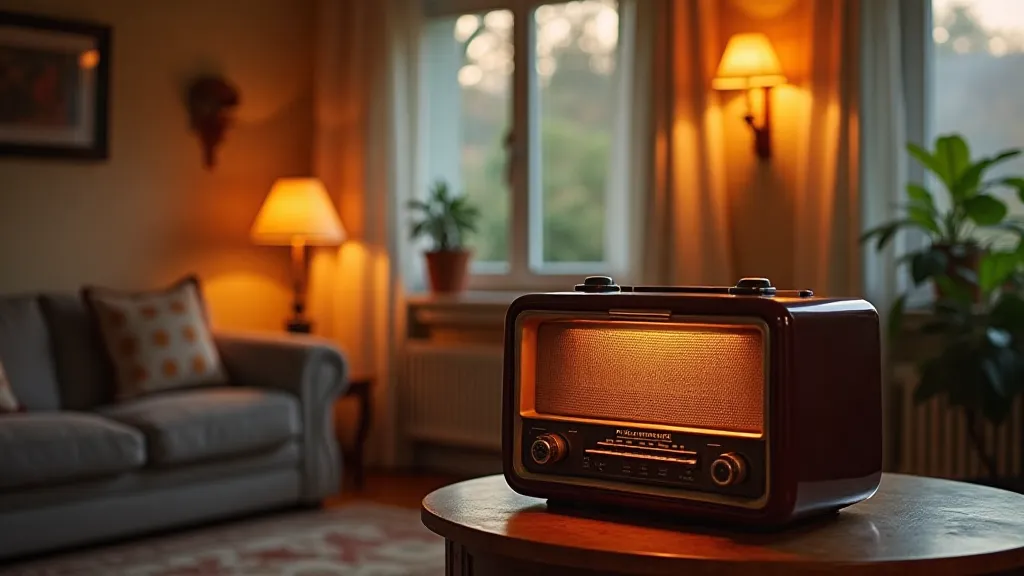 Restored vintage radio