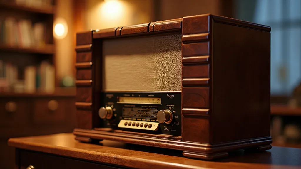 Restored vintage radio