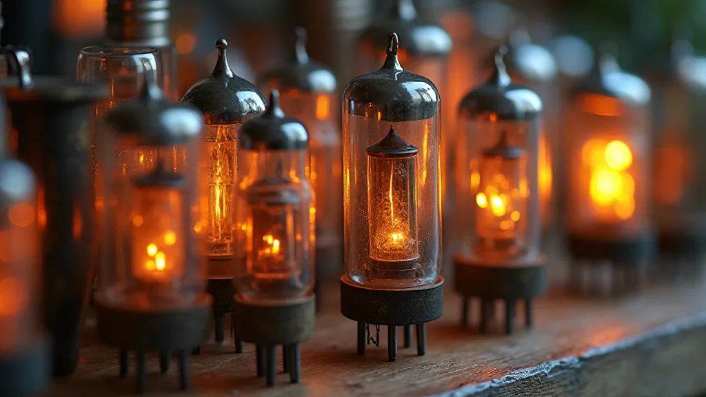 Collection of vintage vacuum tubes
