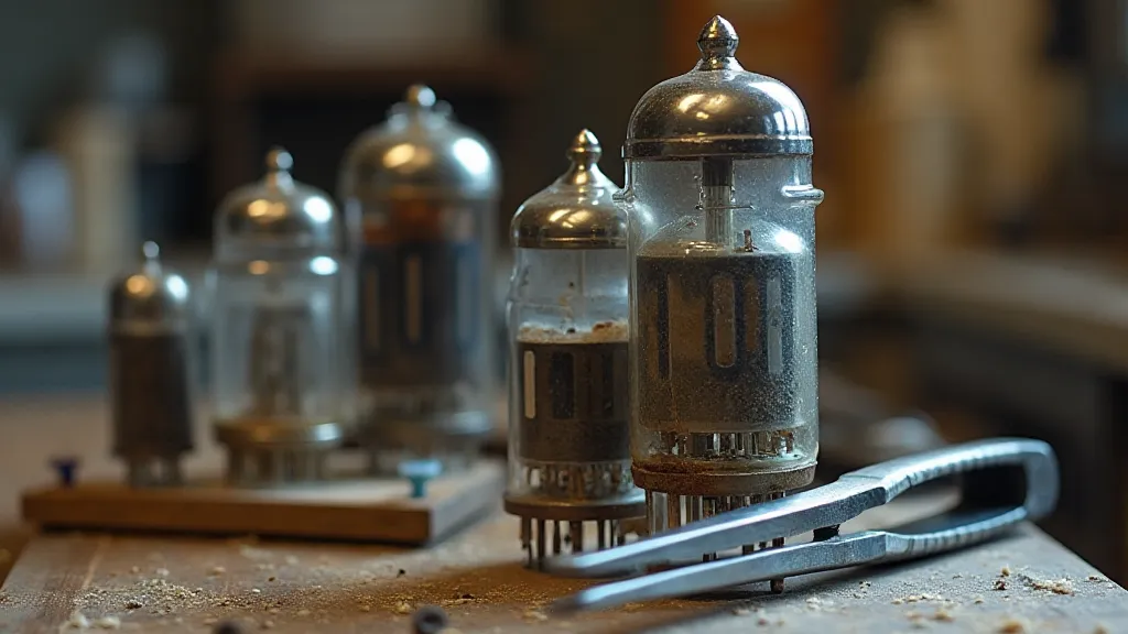 Collection of vintage vacuum tubes