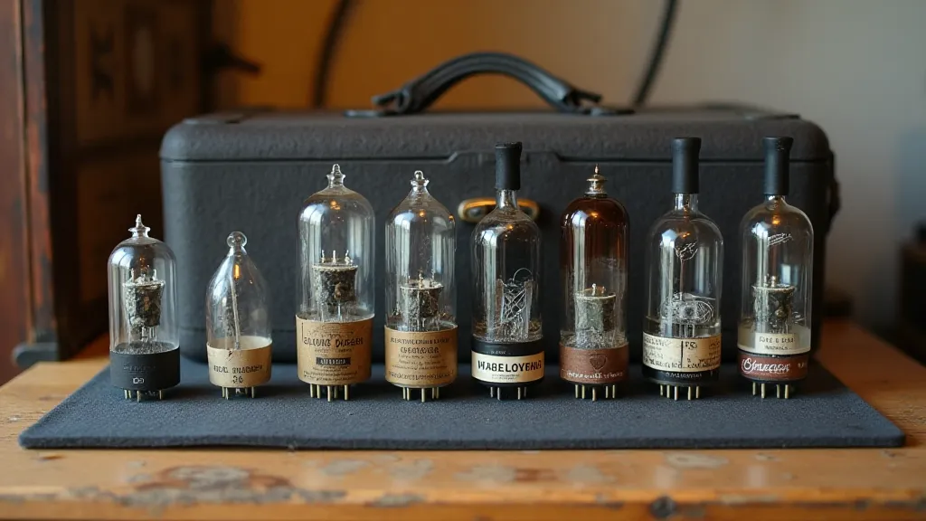 Collection of vintage vacuum tubes