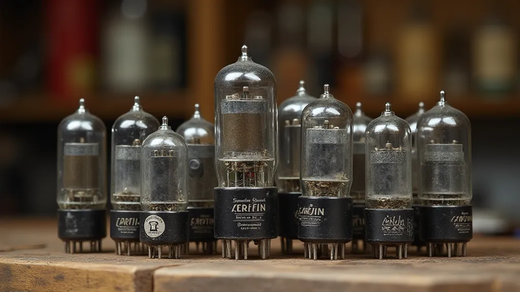 Collection of vintage vacuum tubes