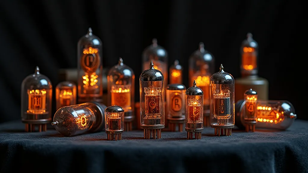 Collection of vintage vacuum tubes