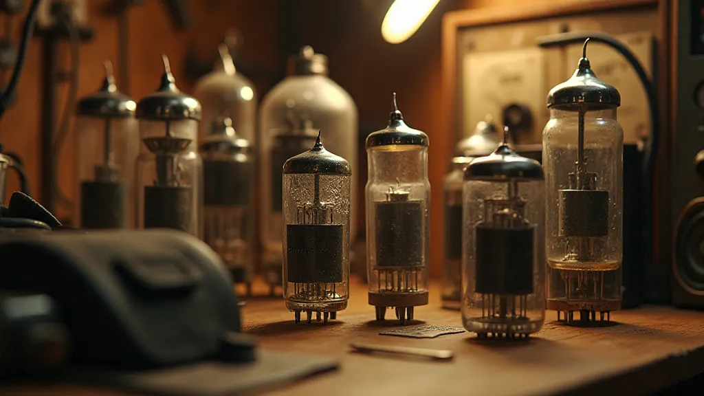Collection of antique vacuum tubes