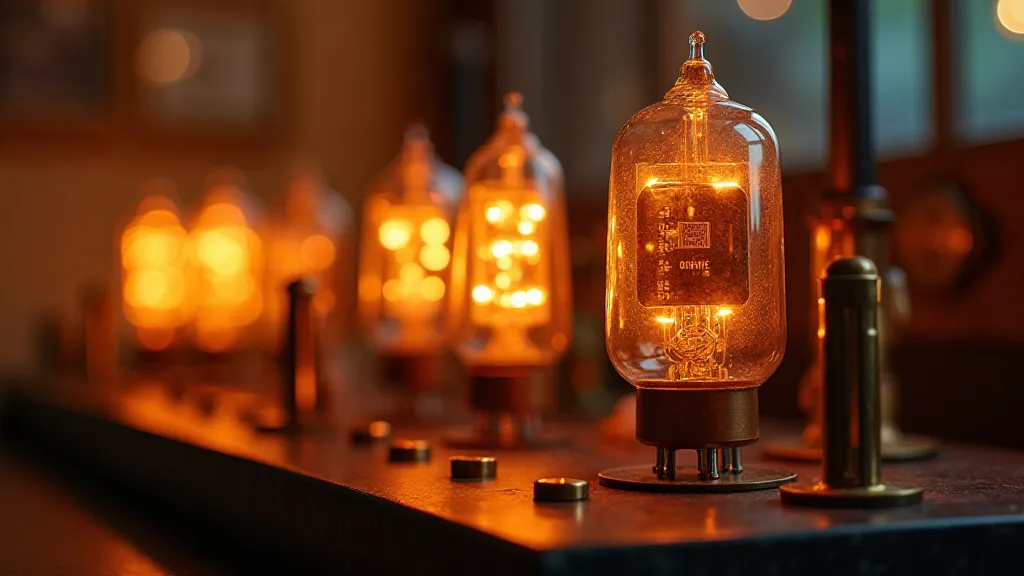Vintage vacuum tube detail
