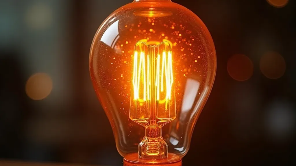 Vintage vacuum tube illuminated from behind