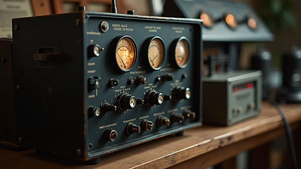 Vintage vacuum tube tester machine